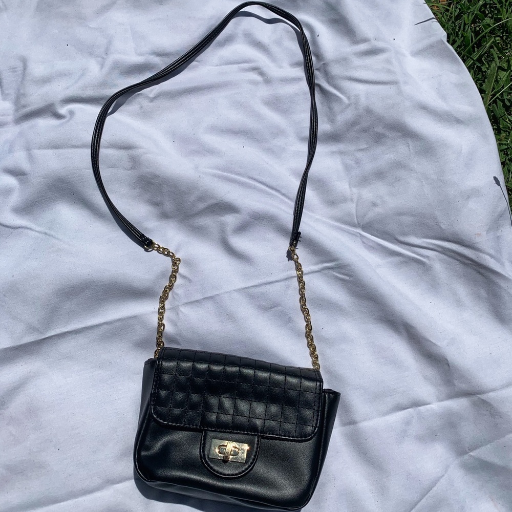 Christian Siriano Small Black Crossbody Bag